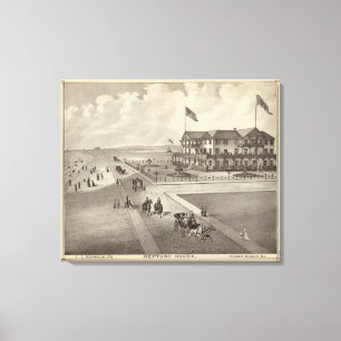 Neptun House, Ocean Beach, NJ Leinwanddruck