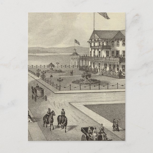 Neptun House, Ocean Beach, NJ Postkarte (Vorderseite)