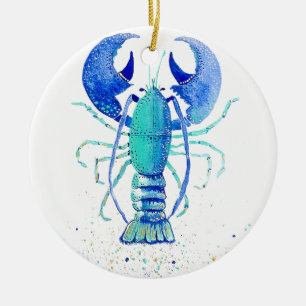 Neptun Hummer Keramikornament