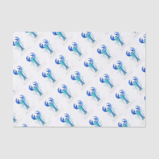 Neptun Hummer Seidenpapier (Vorderseite)