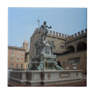Neptun im Bologna Fliese