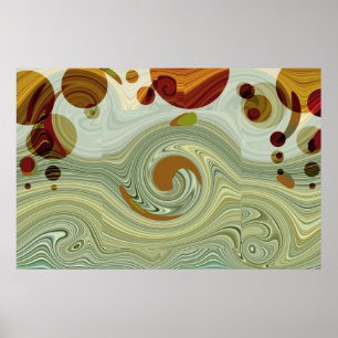 Neptun MONDE - abstraktes Plakat