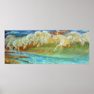 Neptun-Pferde Poster