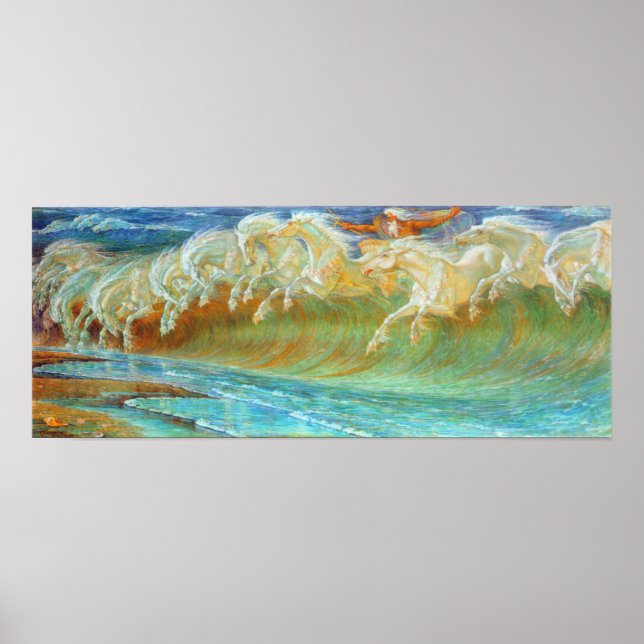 Neptun-Pferde Poster (Vorne)