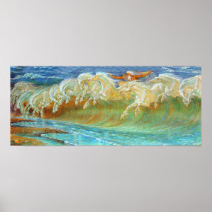 Neptun-Pferde Poster