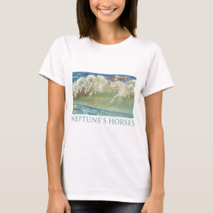 NEPTUN PFERDE REITEN DIE WELLEN T-Shirt