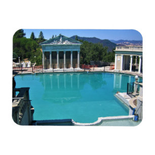 Neptun Pool am Schloss Hearst, San Simeon, CA Magnet