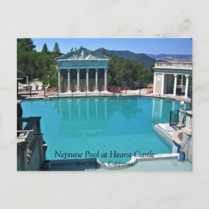 Neptun Pool am Schloss Hearst, San Simeon, CA Postkarte