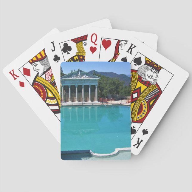Neptun Pool am Schloss Hearst, San Simeon, CA Spielkarten (Rückseite)