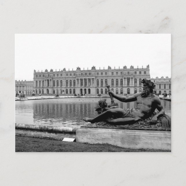 Neptun-Statue in Versailles Postkarte (Vorderseite)