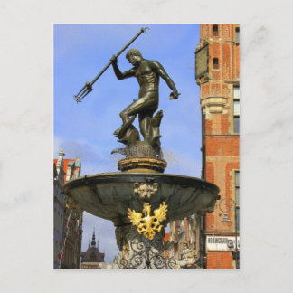 Neptun-Statue Postkarte