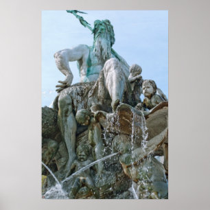 Neptunbrunnen in Berlin Poster