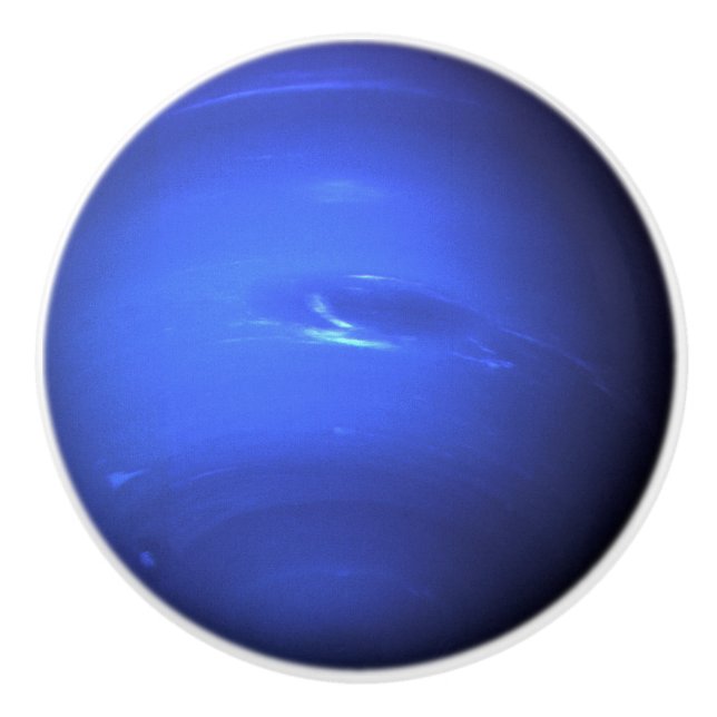 Neptune Beautiful Blue Solar System Planet Pisces Keramikknauf (Vorderseite)