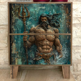 Neptune Griechischer Gott Decoupage Seidenpapier