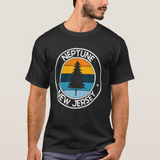 Neptune New Jersey NJ USA City Pride Retro Sunset T-Shirt
