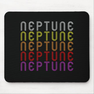 Neptune Planet Retro Vintag Astronomie T - Shirt Mousepad