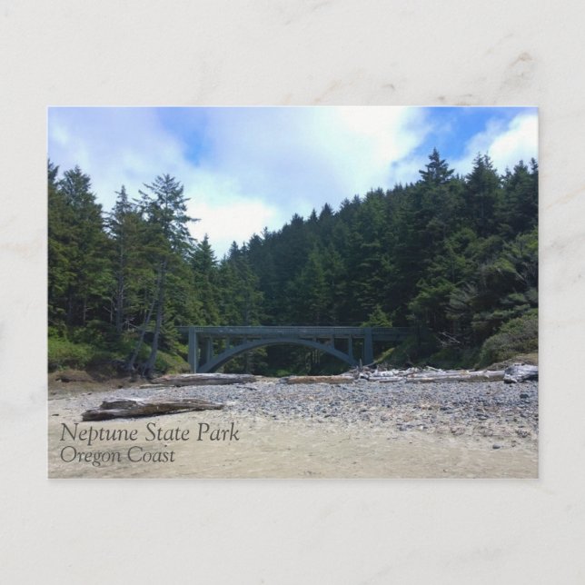 Neptune Staat Park, OR Postkarte (Vorderseite)
