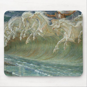 Neptunes Pferde Mousepad