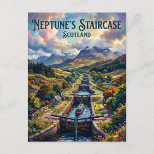 Neptunes Treppe Schottland Postkarte