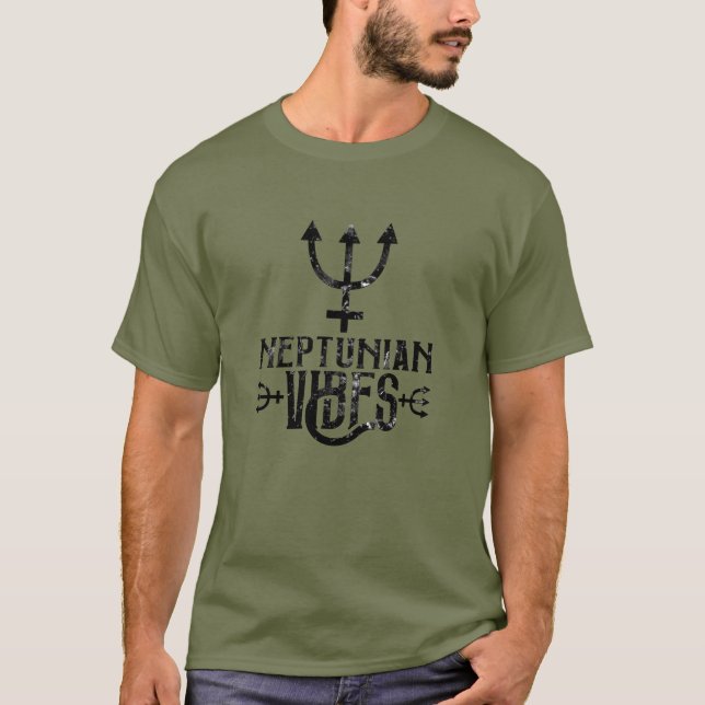 Neptunian Vibes Pisces Astrologie Zodiac Neptune T-Shirt (Vorderseite)