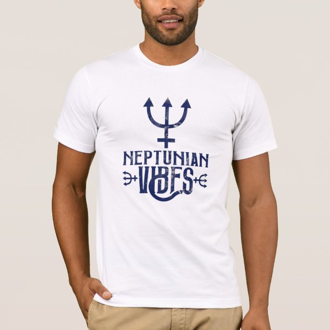 Neptunian Vibes Pisces Astrologie Zodiac Neptune T-Shirt (Vorderseite)