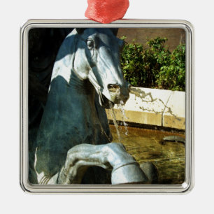 Neptun's Pferd, Plaza Fountain Detail 2 Ornament Aus Metall