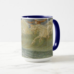 Neptuns Pferde von Walter Crane Tasse