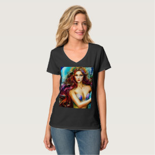 Neptuns Tochter Fantasy Art T-Shirt