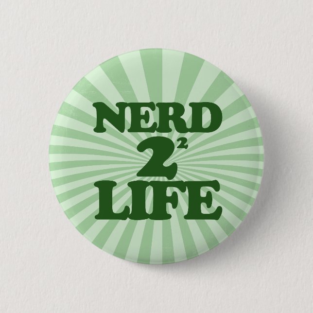Nerd 4 Lebensdauer Button (Vorderseite)