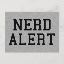Nerd Alert Funny Zitat Postkarte