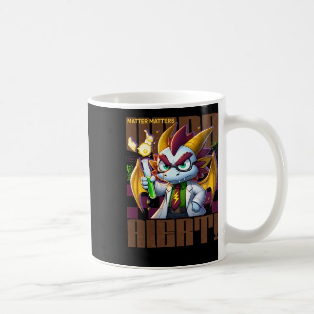 Nerd Alert - S - Angrime Dragon Sticker Kaffeetasse (Rechts)