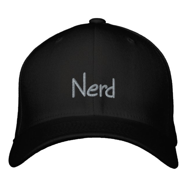 Nerd bestickte Hülle Baseballkappe (Vorderseite)