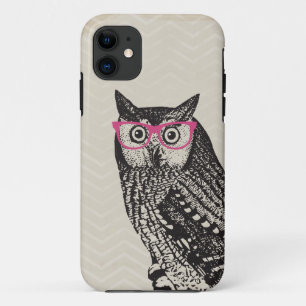 Nerd Bird Vintage Grafik Eule iPhone-Hülle Case-Mate iPhone Hülle