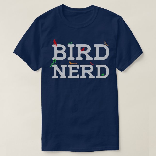 Nerd Bird Watcher Vogelbeobachter Vogelbeobachtung T-Shirt (Design vorne)