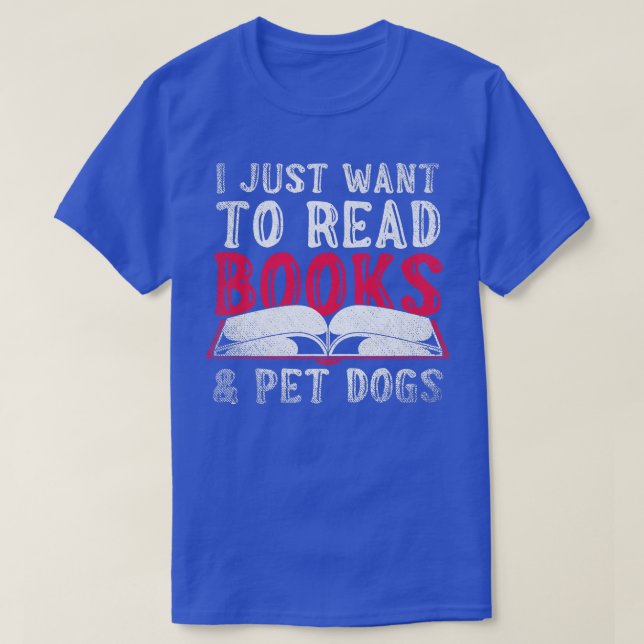 Nerd Buchbinderei Buchwurm Hund Lover Haustiere bu T-Shirt (Design vorne)