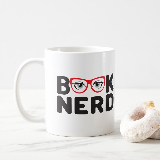 Nerd buchen kaffeetasse (Mit Donut)