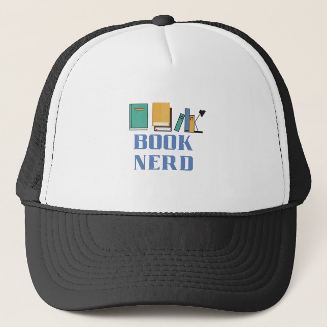 Nerd buchen truckerkappe (Vorderseite)