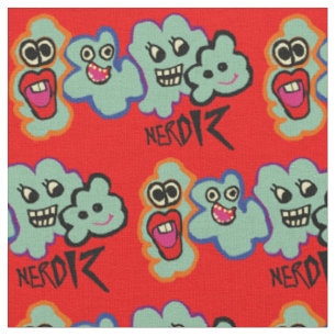 Nerd Cartoon-Monster Stoff
