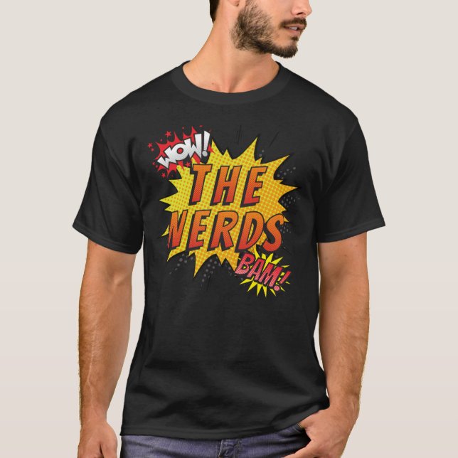 Nerd Comic Logo-Shirt T-Shirt (Vorderseite)