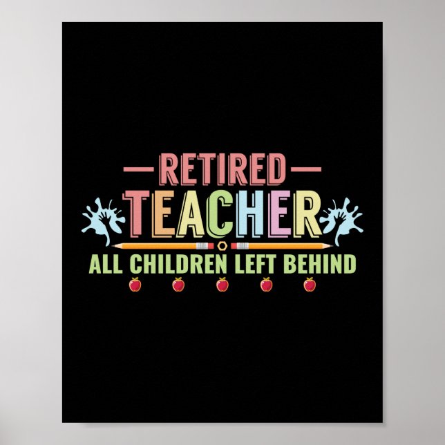 Nerd der Nachwuchsschule Funny Teacher Poster (Vorne)