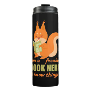 Nerd Eichhörnchen Thermosbecher