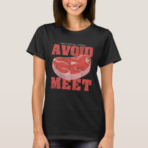 Nerd, einsam bin ich ein soziales Vegane, das ich T-Shirt