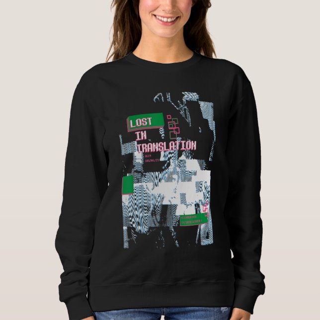 Nerd-Fehler T für den Retro-Computer Glitch Geek Sweatshirt (Vorderseite)