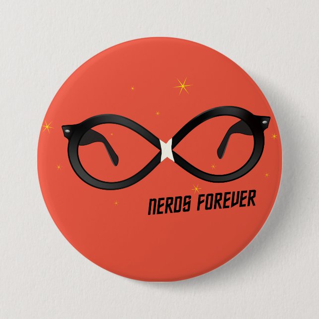 Nerd Forever Button (Vorderseite)