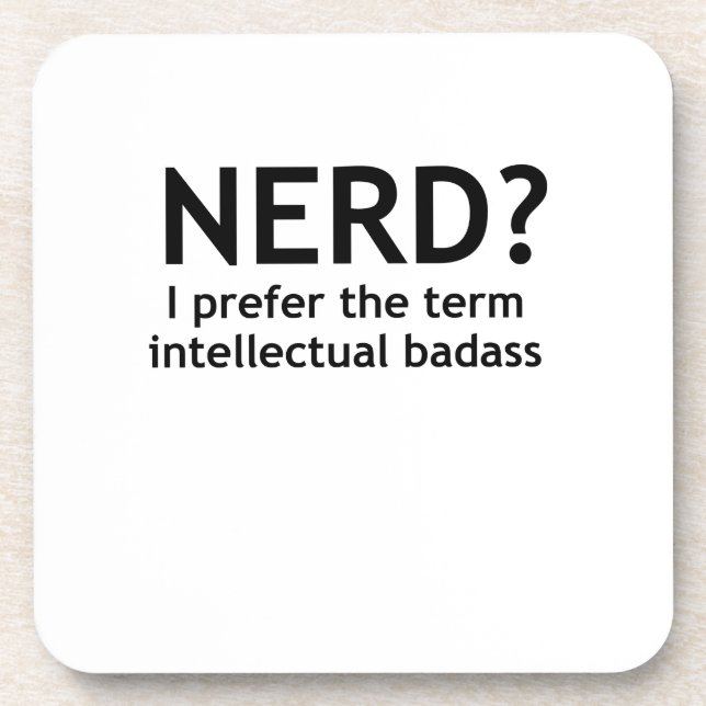 Nerd? Funny, Geeky Design Untersetzer (Vorderseite)