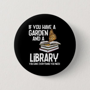 Nerd für Bibliotheken und Gag Swag Button