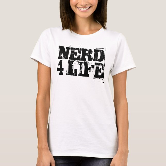 Nerd für das Leben - Frauenoberseite T-Shirt (Vorderseite)