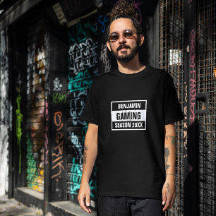 Nerd Gaming Saison 20XX schwarz T-Shirt