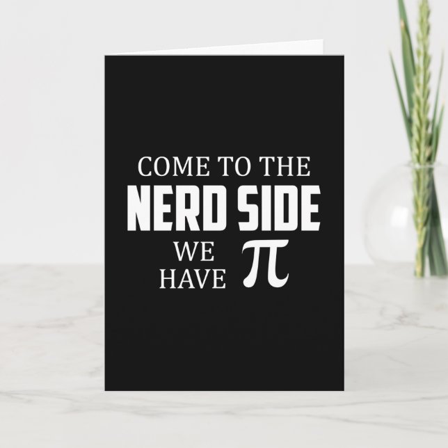 Nerd Geek Mah Science Computer Funny Gift Idee Karte (Vorderseite)