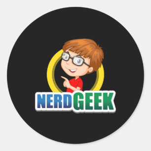 Nerd Geek Science Mathematik Computer Funny Gift I Runder Aufkleber